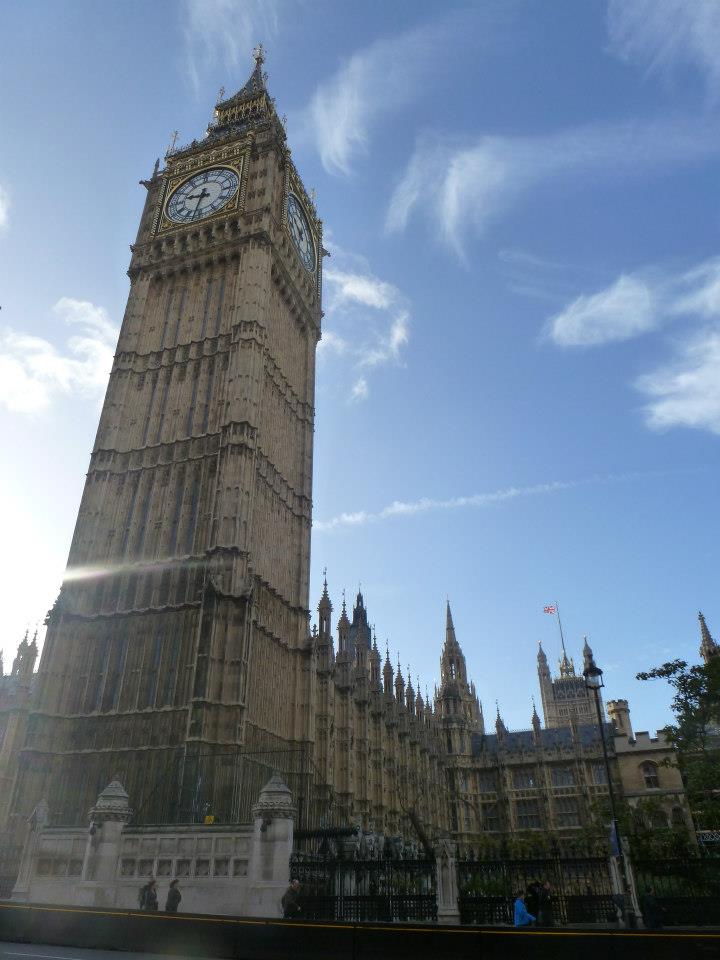 The famous Big Ben and Westminster Abbey: one of the many pictures Zarra took on her trip. 